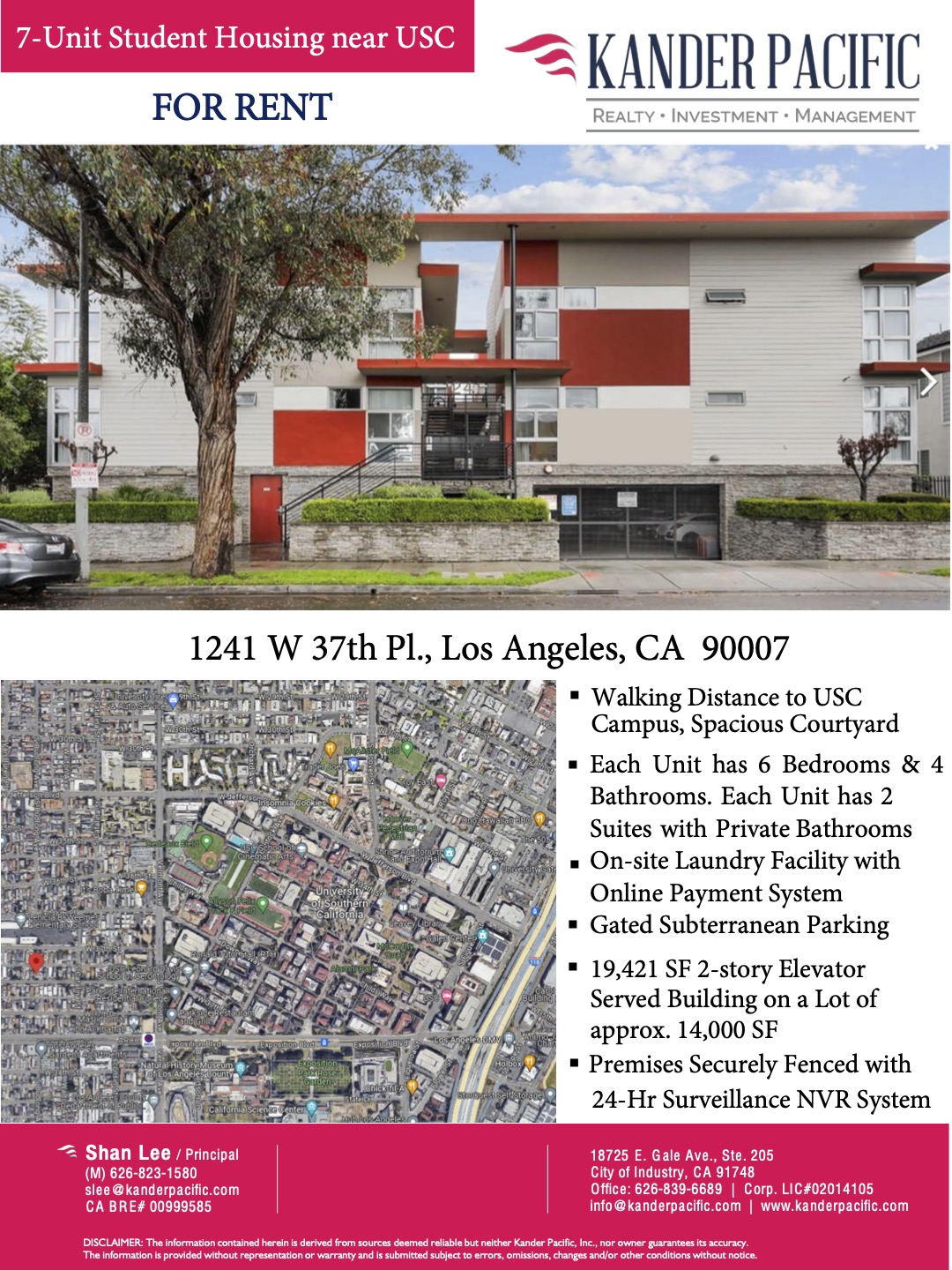 7-Unit Student Housing near USC